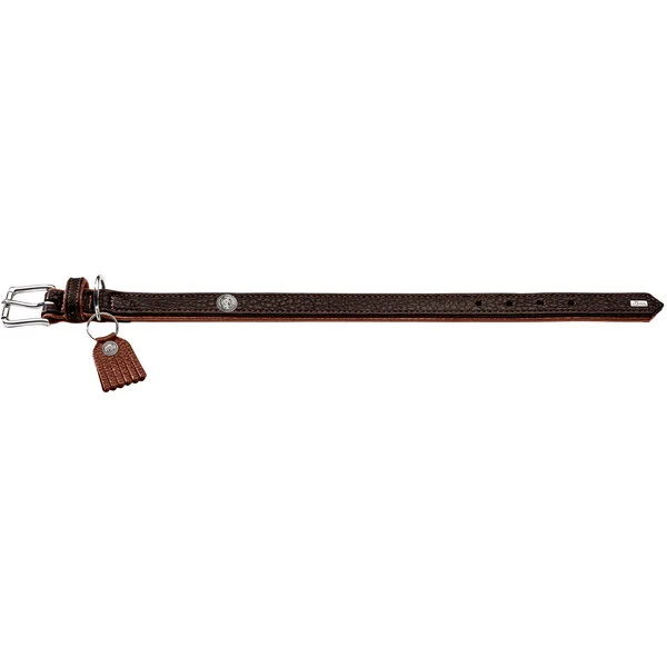 Hunter Cody 50 Mørkebrun Cognac hundehalsbånd - 37-43 cm